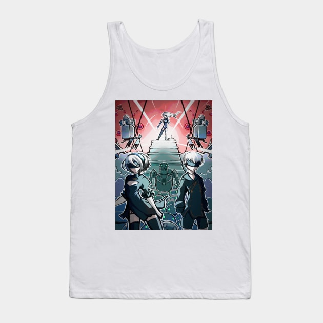 Nier Automata Fanart Tank Top by PaulDrawsArt